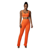 Straight Pants & U-neck Sleeveless Active Sets - Shah S. Sahota